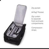 TUMI - Alpha Dual Access Expandable Carry-On Luggage - Zipper Expansion - Durable Ballistic Nylon Lightweight Suitcase -TSA Lock Tracer - Black