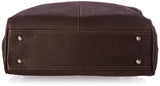 Piel Leather Vertical Laptop Tote, Chocolate, One Size