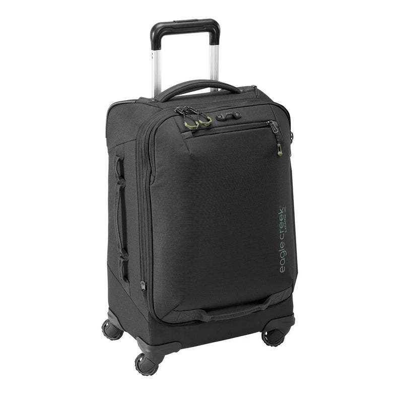 Eagle Creek Expanse 4-Wheel 22" Carry-On Luggage - Rolling Four-Wheel Carry-On Luggage for Easy Travel - Lockable Zippers - Expandable Main Compartment - Telescoping Handles - Midnight Black