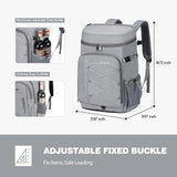 Maelstrom 35 Can Backpack Cooler Leakproof,Insulated Soft Cooler Bag,Beach / Camping Cooler,Ice Chest Backpack for Travel, Grocery Shopping,Kayaking,Fishing,Hiking,Grey