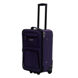 Rockland Fashion Expandable Softside Upright Luggage Set, Purple, 2-Piece (14/19)