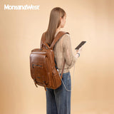 Montana West Laptop Backpack 15.6 Inch Work Backpack Purse for Women Travel Casual Daypack Bookbags with USB Port
