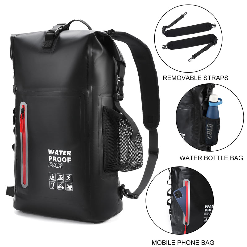 kooldaiwangwang Waterproof Backpack, Waterproof Backpack That Can Float, Suitable for Kayaking And Beach Activities, Outdoor Moisture-Proof Bag