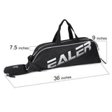 EALER Baseball Bat Tote Bag & T-ball, Softball Equipment Bag - Gear for Kids, Youth, and Adults Holds Bat, Helmet, Glove, Cleats, Shoes and More（Black）