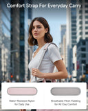 LUGGEX 56 Inch Shoulder Strap, SS01 Adjustable Replacement Belt with Padded Metal Hooks for Crossbody Duffel Messenger Sleeve Bag Brifcase, (SS01-Core, Pink)