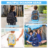 VASCHY Kids Backpack for Elementary School, Boys Large Bookbags School Bags for Primary School Students Travel Space