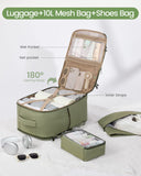 LOVEVOOK 40L Travel Backpack for Women & Men, Airline Approved Carry On Backpack, TSA Personal Item Bag fits 17.3 Inch Laptop, Waterproof Weekender Overnight Bags Suitcase for Work, Light Green