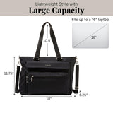 Modern Laptop Tote - Lightweight 18"x11.75" Work Tote Bag for Women - Travel Carry On Bag