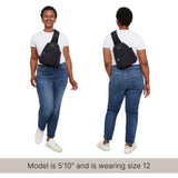 Baggallini Medium Sling Backpack - 9"x11" Lightweight Sling Bag with Convertible Adjustable Shoulder Strap