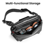 tomtoc 10L Laptop Messenger Shoulder Bag for 14-inch MacBook Pro M5, 13" MacBook Neo & Air & iPad Pro M5/Air M4, Minimalist Crossbody Bag, Water-resistant EDC Sling Pack for Business, Travel, Work