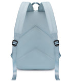 Abshoo Lightweight Backpack for School Classic Basic Water Resistant Casual Daypack Plain Bookbag (Pastel Blue)
