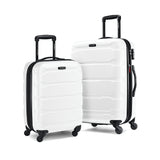 Samsonite Omni PC Hardside Expandable Luggage with Spinner Wheels, White, 2-Piece Set (20/24)