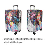 WUJIAONIAO Travel Luggage Cover Baggage Suitcase Cover Protector Skins 18-32 Inch (Graffiti A8, XL (for 29-32 inch luggage))