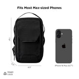 ALPAKA Modular Sling V2 - Mini Sling Bag for Phone, Magnetic Quick Access, EDC Crossbody Bag with Adjustable Strap, Black Axogrid 300D Weatherproof Fabric