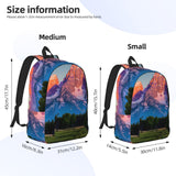 grand teton national park Print Comfortable Backpack Outdoor Daypack Hiking Commute Office Travel Versatile Use