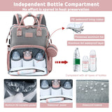 JOLLITO Baby Diaper Bag Backpack with Changing Station, Large Capacity, Stroller Straps and USB Charging Port, Baby Registry Search for Boys & Girls