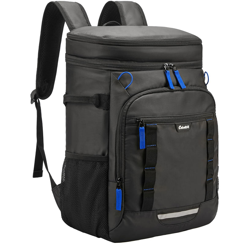 Celvetch Backpack Cooler Insulated Leak Proof 36/40 Cans Large Capacity Soft Insulated Cooler Bag Lightweight Lunch Backpack for Men Women Work Travel Beach Camping Picnic Hiking - Black