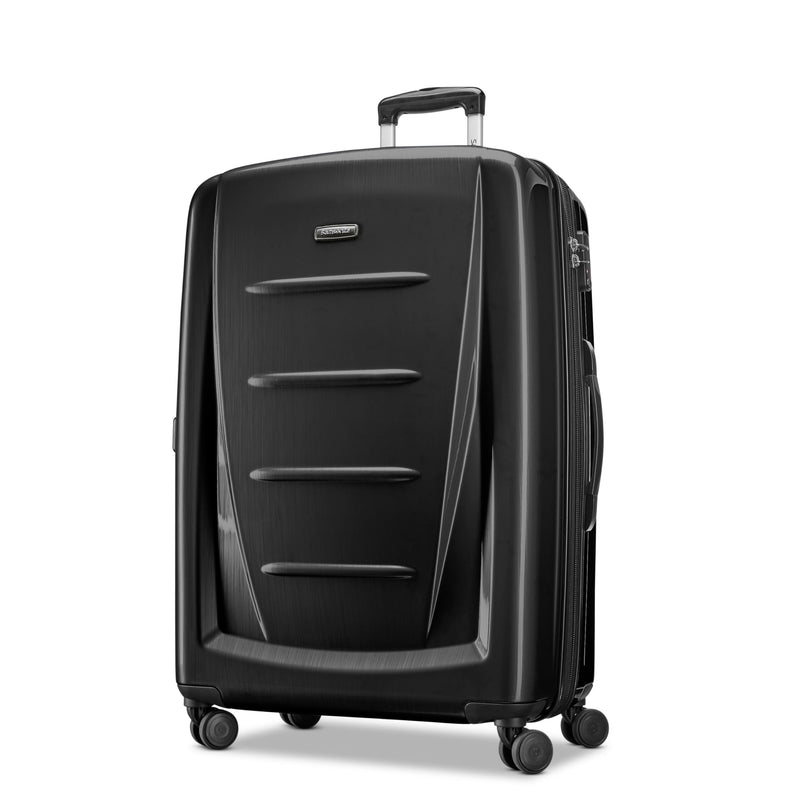 Samsonite Winfield 2 Hardside Expandable Luggage with Spinner Wheels, Brushed Anthracite, Checked-Large 28-Inch