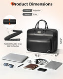 MATEIN Laptop Bag with Insulated Lunch Compartment, 16 Inch Mens Briefcase, Water Resistant Anti Theft Business Laptop Messenger Shoulder Bags, Computer Carrying Case for Office, Black