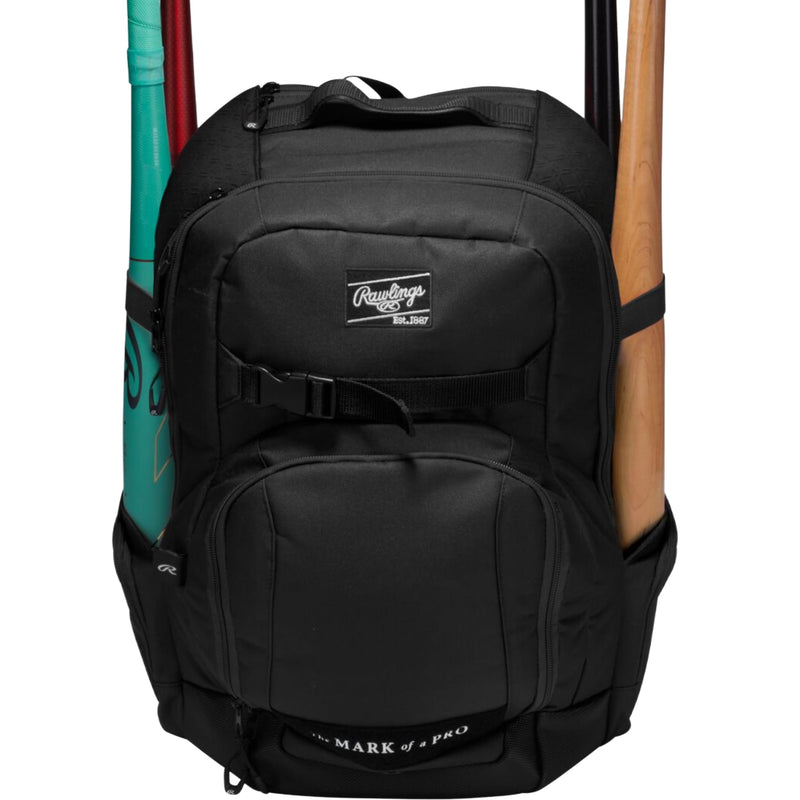 Rawlings | THE JOURNEY Player's Backpack | Baseball/Softball | Black