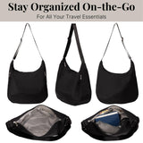 Baggallini Swift Hobo Crossbody Bag for Women - Lightweight 15.7"x16" Travel Purse Handbag Hobo Bag