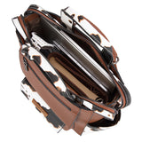 Montana West Wrangler Cow Print Backpack Purse for Women Vegan Leather Ladies Convertible Backpack Stylish Anti Theft Backpack with Adjustable Strap