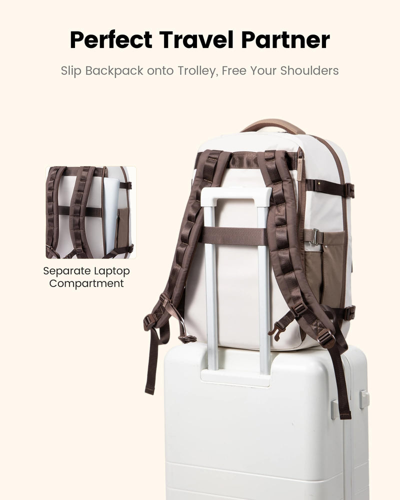 LOVEVOOK 40L Travel Backpack for Women, Airline Approved Carry On Luggage, TSA Personal Item Bag fits 15.6 Inch Laptop, Waterproof Weekender Overnight Suitcase for Work