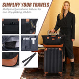 Cosbarn Luggage Sets 5 Piece Suitcases with Wheels, Suitcase Set ABS Hard Case Luggage with TSA Lock Spinner Wheels Durable Travel Luggage