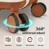 imiomo Hard Shell Luggage Sets 5 Piece for Women, Lightweight Hardside Rolling Suitcase Set with Spinner Wheels and TSA Lock, RoseGold