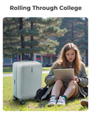 BAGSMART Carry On Luggage 22x14x9 Airline Approved with Spinner Wheels,100% PC Hardside Expandable Luggage with TSA Lock for Trips, 20 Inch Rolling Suitcases for Men Women,Pink