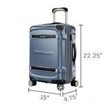 Ricardo Beverly Hills Rodeo Drive 2.0 Hardside 4 Wheel Spinner, TSA Lock, Lightweight Suitcase, Unisex, Stylish, Arctic Blue, 21-Inch Carry-On