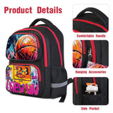 Neramty School Backpack for Boys, Basketball Backpack for Kid Backpack Suitable for 6-18 Kid, for Children Teens Elementary Middle School Bookbag Travel Back.