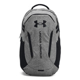 Under Armour Unisex-Adult Hustle 6.0 Backpack, (026) Castlerock Full Heather/Black/Black, One Size Fits Most