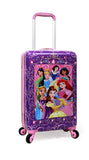 Fast Forward Disney Princess 20 inch luggage Hard-Sided Rolling Spinners Carry-On Tween Travel Trolley Suitcase for Kids With Wheels