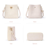 KALIDI Crossbody Bag for Women Shoulder Tote Handbag PU Leather Bucket Bag Cross body Purse with Adjustable Strap, Multi Pockets