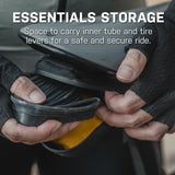 Topeak Elementa Seatbag XS – Compact Under-Saddle Bike Tool Bag in Black with Anti-Slip Fabric, Hook-and-Loop Mount & Durable 1000D Polyester – Discreet 0.2 L Storage for Tube & Levers