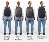 Knack Small Series 2 Laptop Backpack Fits up to 16 Inch Laptops - Knack Bags Carry-On Backpack, TSA Approved, Expandable Travel Backpacks With 2 Day Outfit Capacity, Berry Blue