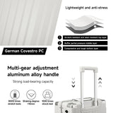 MYER Hard Shell Carry On Luggage 22x14x9 Airline Approved,20 Inch Aluminum Luggage with 100% 3-Layer PC,Carry On Suitcases with Wheels,Cup Holder and USB Port (Milky White, 20 inch)