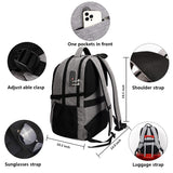 SHRRADOO Anti Theft Laptop Backpack Travel Backpacks with Combination Lock for Women Men High School College Backpack Computer Bag Fits 17 Inch Laptop,Black