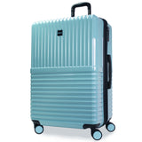 World Traveler Dejuno Tonal 28-Inch Polycarbonate Lightweight Hardside Expandable Spinner Luggage Suitcase with TSA Lock - Glacier