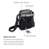 TUMI - Voyageur Persia Crossbody - Nylon Crossbody Travel Shoulder Bag for Women & Men - Stain- & Water-Resistant Fabric - Black & Gunmetal