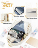 VENATIN School Backpack for Girls, High Elementary School Laptop Backpack College Student Women Bookbag, Mochilas Escolares para Niñas, Teens Girls Bookbag Casual Daypack, Beige