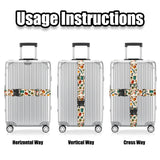 Nuxovilar Luggage Straps of 2 Set Travel Elements, Durable Material 1.96*70.86 Inches of 2 Set for Suitcases, Travel Must-Haves for 22-28 Inch Luggage, Ideal for International Trips, Beach Vacations