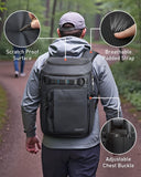 TOURIT 38 Cans Backpack Cooler: Leak Proof Waterproof 2 Insulated Compartments Soft Cooler Bag Beach Travel Camping Picnic Black