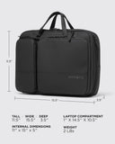 NOMATIC Laptop Bag: Slim Messenger Bag with RFID Pocket, Tech Organizer, Water-Resistant Zippers - 11-13.5L Expansion Design & Laptop Compartment for Work, Travel, or Daily Commute