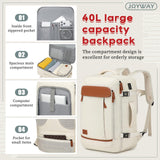 Joyway Expandable Carry on Luggage Sets Airline Approved, Lightweight Hard Shell 20 Inch Carry-on Suitcase with Spinner Wheels, White