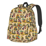 Droerfes Western Backpack School Bag Lightweight Bookbag Laptop Travel Daypack For Kids Girls Boys Teens