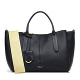 RADLEY London Hillgate Place Women's Medium Leather Open Top Satchel Bag, Black