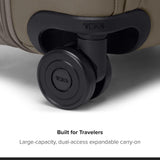TUMI - Alpha Dual Access 4-Wheeled Carry-On - Expandable, Durable and Lightweight Luggage - Grey Alloy