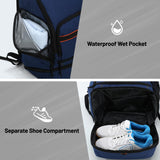 MIER Basketball Backpack Bags Sports Gym Backpacks with Shoe Compartment and Ball Holder for Adult Men Large Soccer Volleyball Football Equipment Gear Bag,Dark Blue
